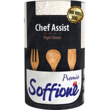 Бумажные полотенца Soffione Chef Assist  Premio  1 рулон 300 отрывов (4820003835982)