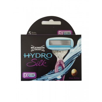 Катридж  Wilkinson Sword (Schick) HYDRO Silk для женщин 6 шт (4027800406302)