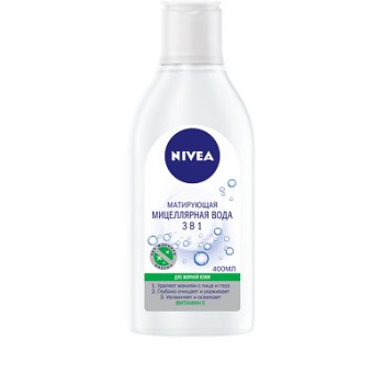 Средство для снятия макияжа Nivea MicellAIR мицеллярная вода  для жирной кожи 400 мл (4005900469069)