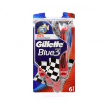 Бритвы одноразовые Gillette Blue 3 Red (6 шт)