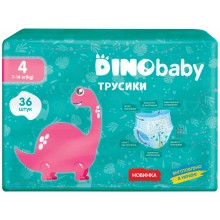 Підгузки-трусики Dino Baby 4 (7-14 кг) 36 шт (4823098413950)