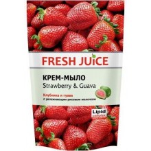 Мыло жидкое Fresh Juice клубника  дой-пак 460 мл (4823015921063)