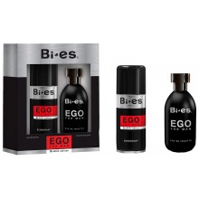 Подарунковий набір чоловічий Bi-Es Ego Black (туалетна вода 100 мл + дезодорант-спрей 150 мл)