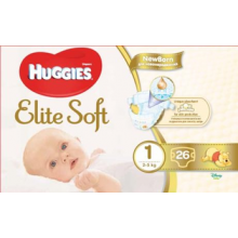 Подгузники детские Huggies Elite Soft 1, 2-5кг 26 шт.