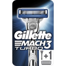 Бритва Gillette Mach3 Turbo с 2 сменными кассетами (7702018020942)