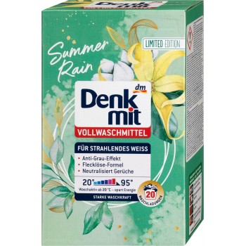 Пральний порошок Denkmit Vollwaschmittel Summer Rain 1.3 кг 20 циклів прання (4066447502602)