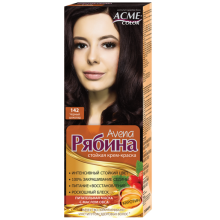 Краска для волос ACME-COLOR Рябина Avena 142 черный шоколад 135 мл (4820197009251)