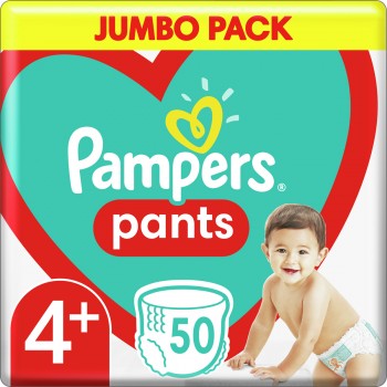 Підгузники-трусики Pampers Pants Розмір 4+ (Maxi Plus) 9-15 кг 50 шт (8006540069295)