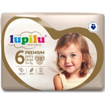 Подгузники Lupilu Premium 6 (15+ кг) 38 шт (4056489376576)