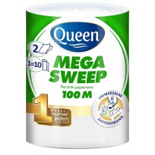 Паперовий рушник Queen Mega Sweep двошаровий 100 м (5900935000296)