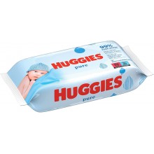 Вологі серветки для дітей Huggies Pure 56 шт (5029053550039)
