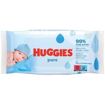 Влажные салфетки для детей Huggies Pure 56 шт (5029053550039)