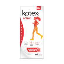 Щоденні гігієнічні прокладки Кotex Active екстра тонкі 60 шт