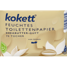 Вологий туалетний папір Kokett Shea Butter-Duft 70 шт (4061458076432)