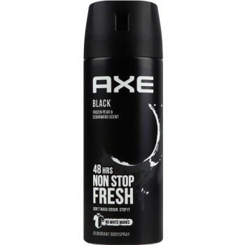 Дезодорант-спрей для чоловіків AXE Black 150 мл (8712561614122)