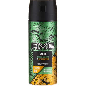 Дезодорант-спрей для чоловіків AXE Wild Green Mojito & Cedarwood 150 мл (8710847901768)