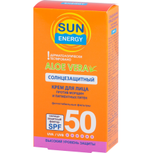Солнцезащитный крем для лица  Эльфа Sun Energy SPF 50 против морщин 30 мл
