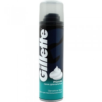 Піна для гоління Gillette Sensitive Skin 200 мл (7702018980932)