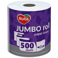 Бумажное полотенце Ruta Jumbo roll 500 отрывов 2 слоя (4820202895503)