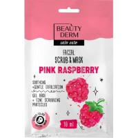Маска-скраб для обличчя Beautyderm Pink Raspberry 10 мл (4820185225373)