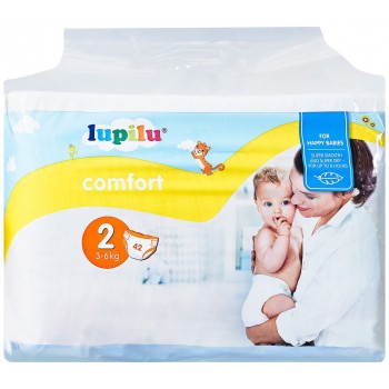 Підгузки Lupilu Comfort 2 (3-6 кг) 42 шт (20112264)
