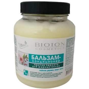 Бальзам-кондиционер Bioton Cosmetics Nature против перхоти для жирных волос 500 мл (4820026141725)