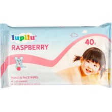 Влажные салфетки детские Lupilu Raspberry Hand & Face Wipes 40 шт (40879925)