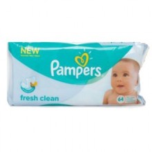 Вологі серветки для дітей Pampers Fresh Clean  64 шт