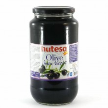 Оливки чорні без кісточок Hutesa 900 г скло (8426622203414)