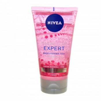 Мицеллярий гель NIVEA Make-up Expert + рожева вода для вмивання з водою 150мл (4005900424891)