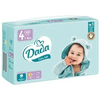 Підгузки Dada Extra Soft 4 (7-16 кг) 48 шт (5903933668963)