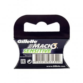 Сменный картридж для бритья Gillette Mach3 Sensitive 1 шт (7702018031399)