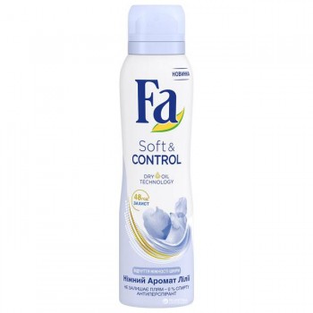 Дезодорант-аэрозоль Fa Soft & Control Нежный аромат Лилии 150 мл (9000101039528)