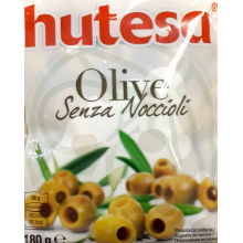Оливки зеленые без косточек Hutesa 180 г пакет (8426622301202)