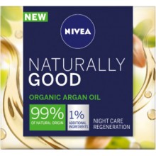Крем для обличчя Nivea 50 мл нічний Good Naturally для чутливої шкіри (4005900701077)