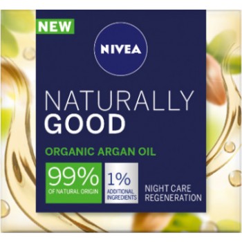 Крем для лица Nivea 50 мл ночной Good Naturally для чувствительной кожи (4005900701077)