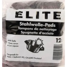 Металлизированные подушечки Elite с моющим средством для кастрюль 12 шт (4009911707516)