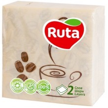 Салфетка Ruta Double Luxe Кофе 40 листов (4820023742505)