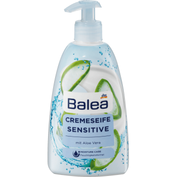 Жидкое крем-мыло Balea Sensitive с алоэ вера 500 мл (4010355125767)