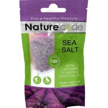 Соль морская для ванны Nature Code с цветами Лаванды и Эфирным маслом 100 г (4820205302138)