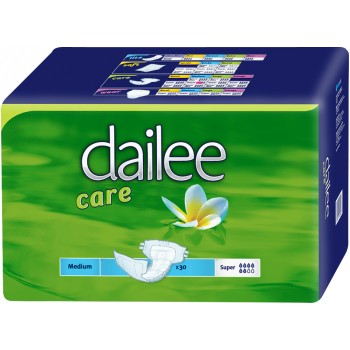 Подгузники для взрослых дышащие Dailee Care Super Medium 30 шт (8595611621826)