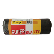 Пакеты для мусора Super Quality 35 л 15 шт (4820000235150)