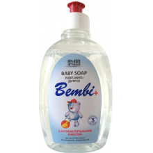 Жидкое детское мыло Армони Bembi Антибактериальное запаска 330 мл (4820220680198)
