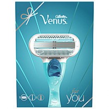 Подарунковий набір Venus.  Бритва з 1 змінною касетою + гель для гоління Satin Care Sensitive Skin 75 мл