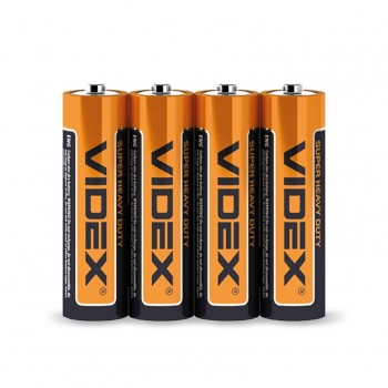 Батарейка солевая Videx R6P AA пальчик 1 шт (4820118290430)