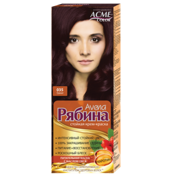 Фарба для волосся ACME-COLOR Рябина Avena 035 гранат 135 мл (4820197009305)