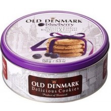 Печенье сливочное Old Denmark Blueberry & Coconut 150 г (5776879013360)