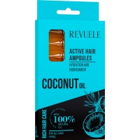 Активные ампулы для волос Revuele с Кокосовым маслом 8 х 5 мл (5060565104570)