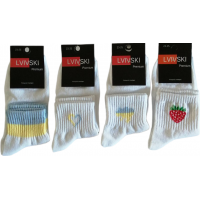 Шкарпетки жіночі Lvivski Premium розмір 23-25 з принтами (65344)