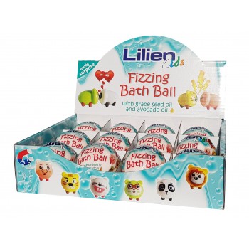 Дитяча бомбочка для ванни Lilien Fizzing Bath Ball з сюрпризом 140 г (8596048002660)